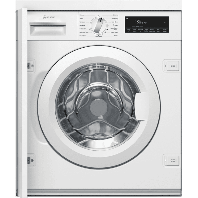 NEFF N70 W544BX2GB Built In 8Kg Washing Machine - White - W544BX2GB_WH - 1