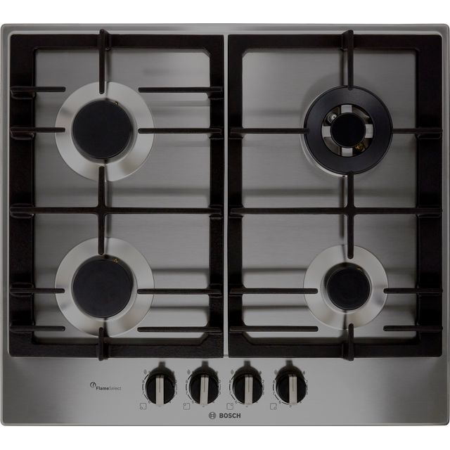 Bosch Serie 6 PCH6A5B90 Built In Gas Hob - Stainless Steel - PCH6A5B90_SS - 1