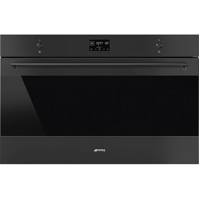 Smeg Classic SFP9302TN Built In Electric Single Oven and Pyrolytic Cleaning - Matte Black - A+ Rated