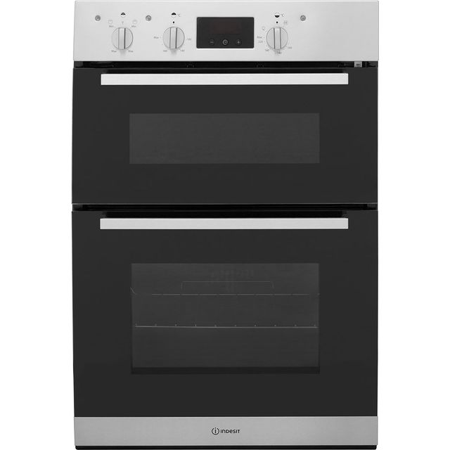Indesit Aria IDD6340IX Built In Double Oven - Stainless Steel - IDD6340IX_SS - 1