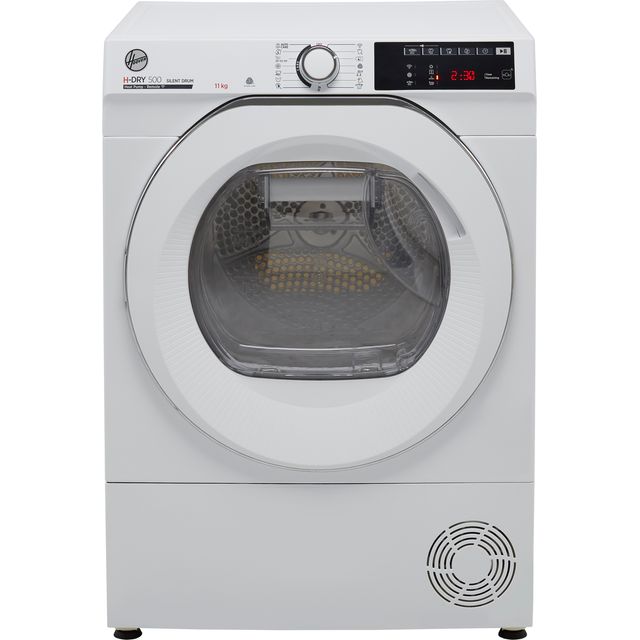 Hoover NDEH11A2TCEXM Wifi Connected 11Kg Heat Pump Tumble Dryer - White - A++ Rated