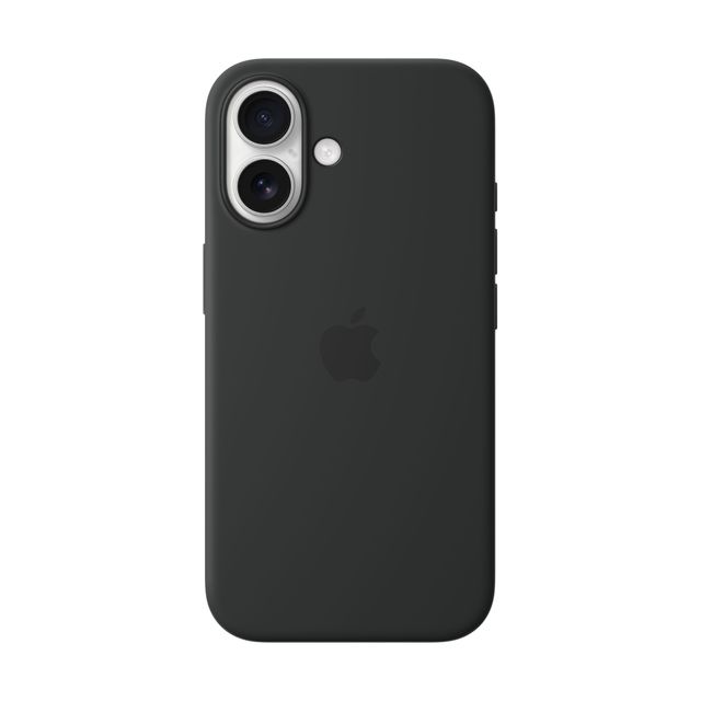 Apple Silicone Case with MagSafe for iPhone 16 - Black