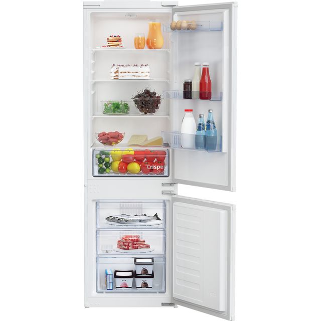 Beko BCSM473 178cm High 70/30 Integrated Fridge Freezer with Sliding Door Fixing Kit - White - E Rated