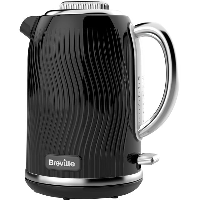 Breville Curve Kettle & Toaster Set with 4 Slice Toaster & Electric Kettle Grey & Chrome 3 KW Fast Boil 