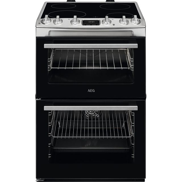 AEG 5000 SurroundCook CCX6540ACM 60cm Electric Cooker with Ceramic Hob - Stainless Steel - A Rated