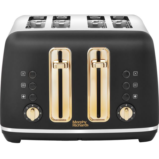 Morphy Richards Accents 242047 4 Slice Toaster - Black