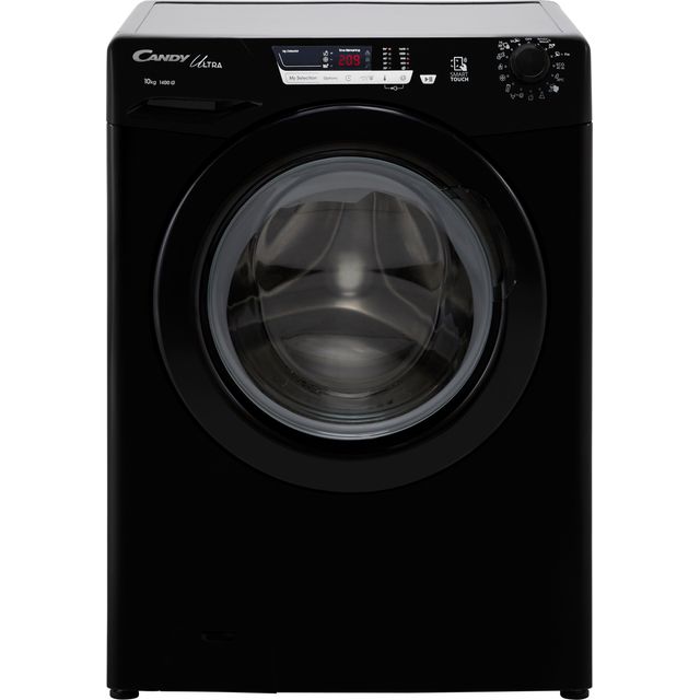 Candy Ultra HCU14102DBBE 10Kg Washing Machine with 1400 rpm - Black - E Rated