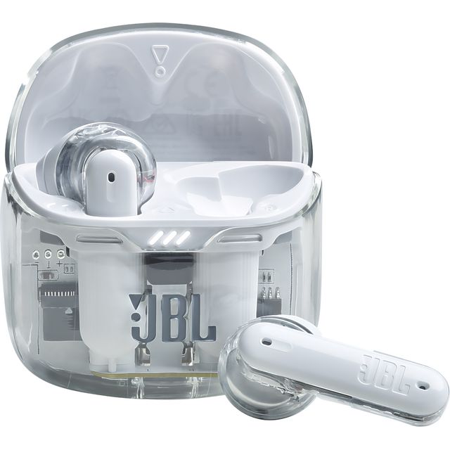 JBL Tune Flex Ghost Edition True Wireless In-Ear Headphones - Translucent / White
