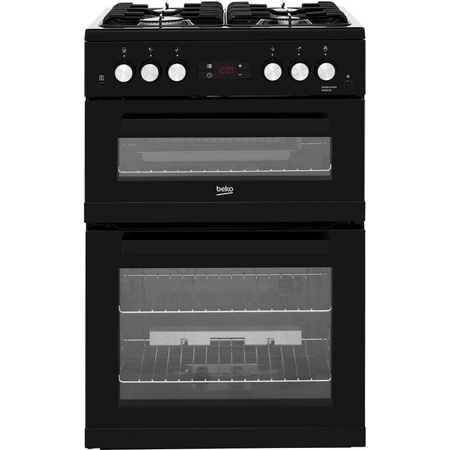 Beko KDG653K 60cm Freestanding Gas Cooker with Full Width Gas Grill - Black - A+/A Rated