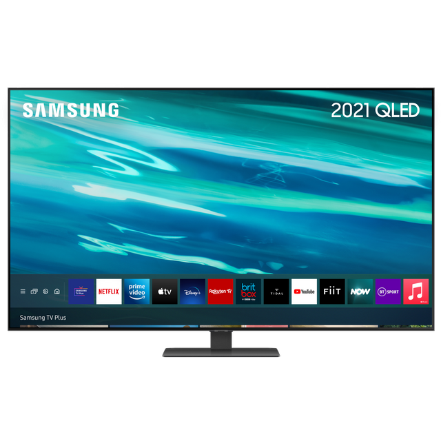 Samsung QE85Q80AA 85" Smart 4K Ultra HD TV - Carbon Black - QE85Q80AA - 1