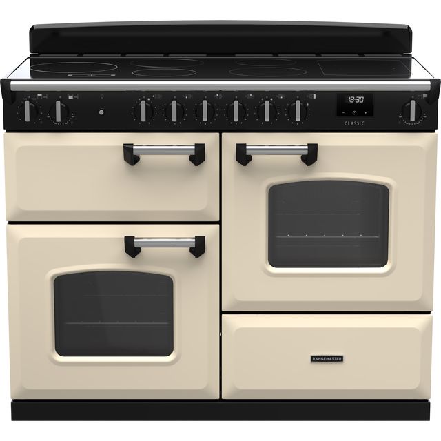 Rangemaster Classic OC Free Standing Range Cooker in Cream / Antique Brass