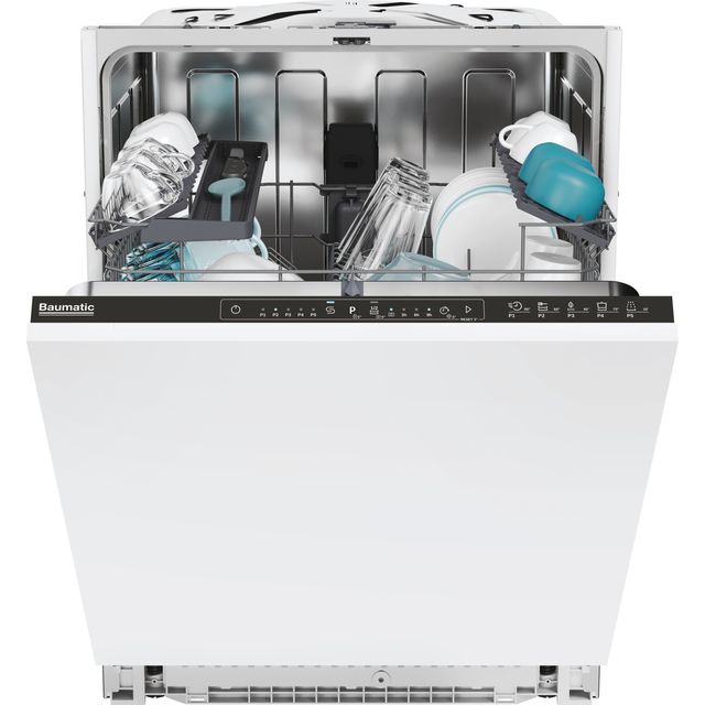 Baumatic BI3E53E0B-80 Integrated Standard Dishwasher - White - BI3E53E0B-80_WH - 1