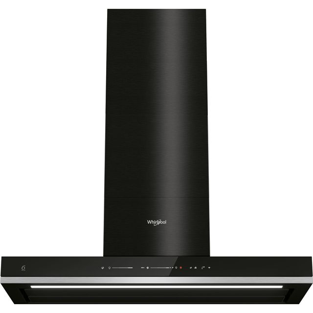Whirlpool W Collection WHSS90FLTCK Wifi Connected 90 cm Chimney Cooker Hood - Black - A++ Rated