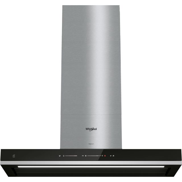 Whirlpool W Collection WHSS90FTSK 90 cm Chimney Cooker Hood - Black - A++ Rated