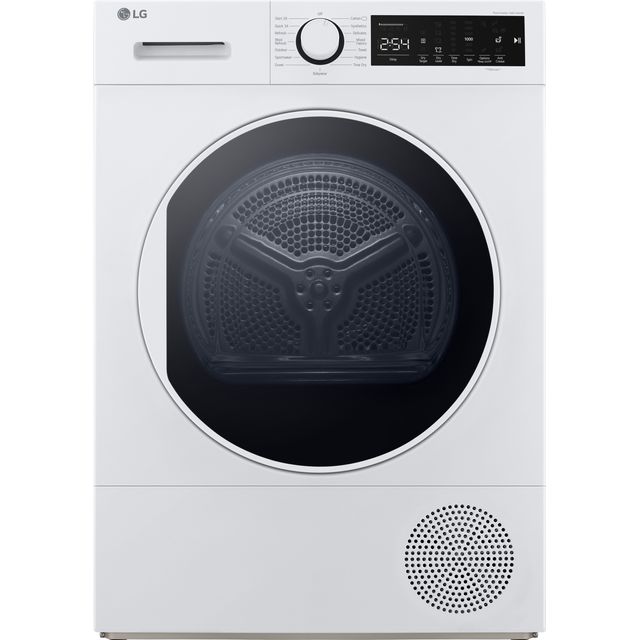 LG FDT208W 8kg Heat Pump Tumble Dryer - White - FDT208W_WH - 1