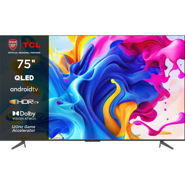 TCL 75C645K 75" Smart 4K Ultra HD TV - Brushed Titanium - 75C645K - 1