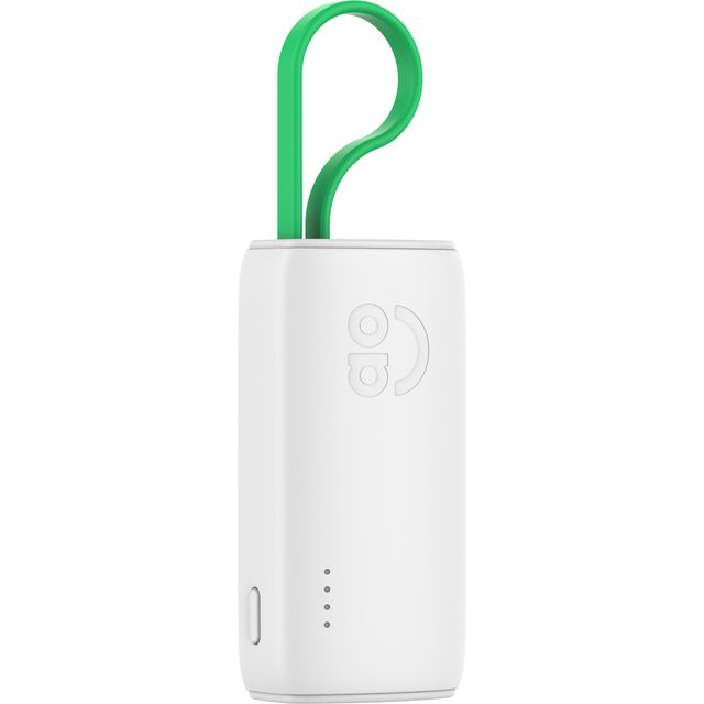 AO 5000mAh USB-C Power Bank for Mobile Phones - White