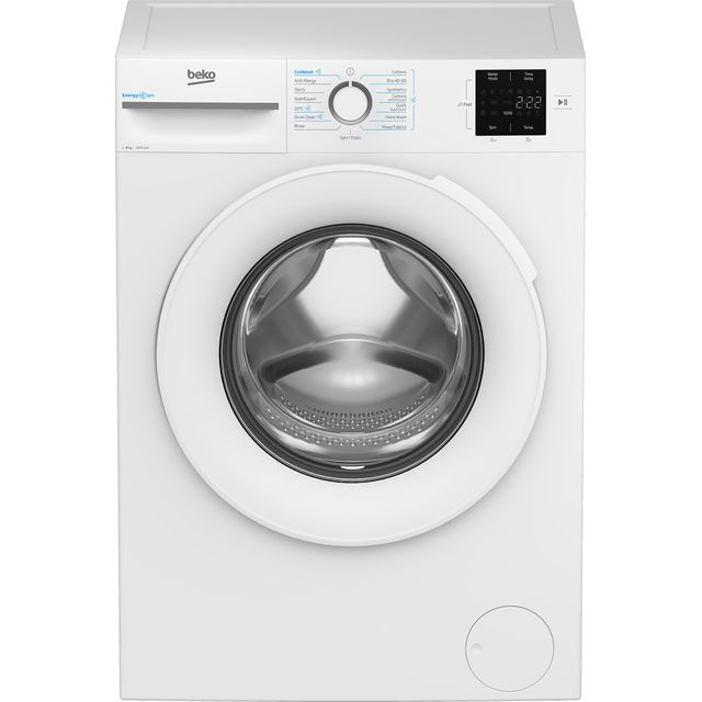 Beko EnergySpin BM3WT3841W 8kg Washing Machine with 1400 rpm - White - A Rated