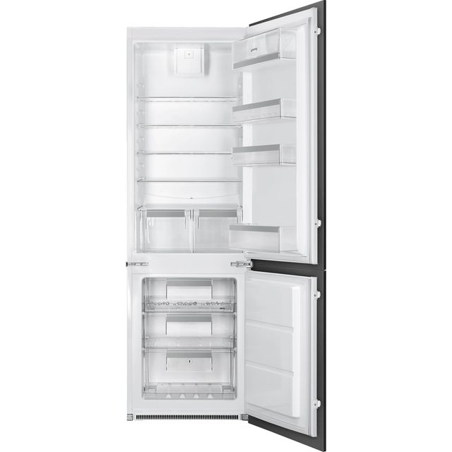 Smeg UKC8173N1F Integrated 70/30 Frost Free Fridge Freezer with Sliding Door Fixing Kit - White - F Rated - UKC8173N1F_WH - 1