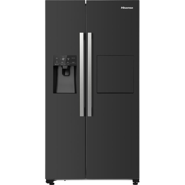 Hisense RS694N4BBE Plumbed Total No Frost American Fridge Freezer - Black - E Rated