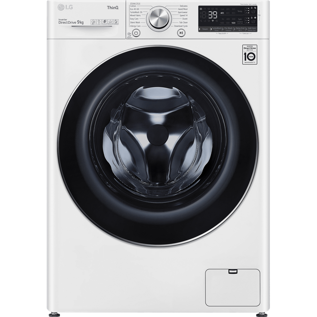 LG V9 9Kg Washing Machine - White - A Rated