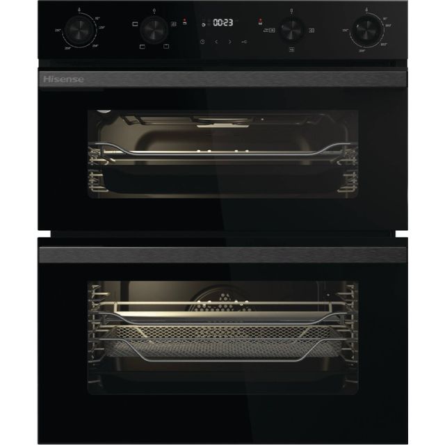 Hisense Hi6 BUD714221ADBG Built Under Electric Double Oven - Black - A/A Rated