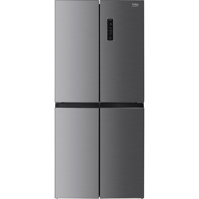 Beko HarvestFresh GN15880VPX Frost Free American Fridge Freezer - Stainless Steel Effect - D Rated