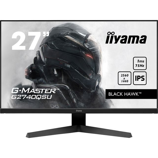 iiyama Black Hawk 27" WQHD 75Hz Monitor with AMD FreeSync - Black