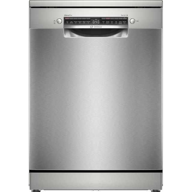 Bosch Series 4 SMS4EKI06G Standard Dishwasher - Silver Inox - SMS4EKI06G_SIN - 1