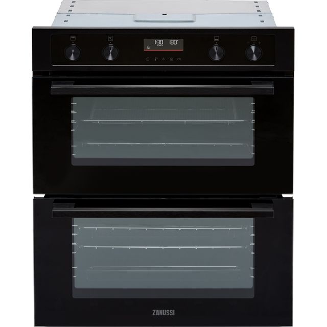 Zanussi Series 40 AirFry ZPCNA7KN Built Under Electric Double Oven - Black - A Rated