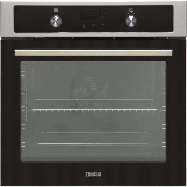 Zanussi ZOCND7X1 Built In Electric Single Oven - Stainless Steel - ZOCND7X1_SS - 1
