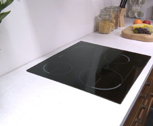 Zanussi Zev6240fba 59cm Ceramic Hob Black