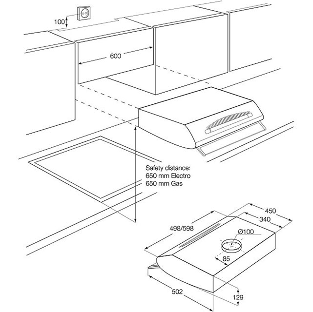 Zanussi ZHT610N Integrated Cooker  Hood  Reviews 