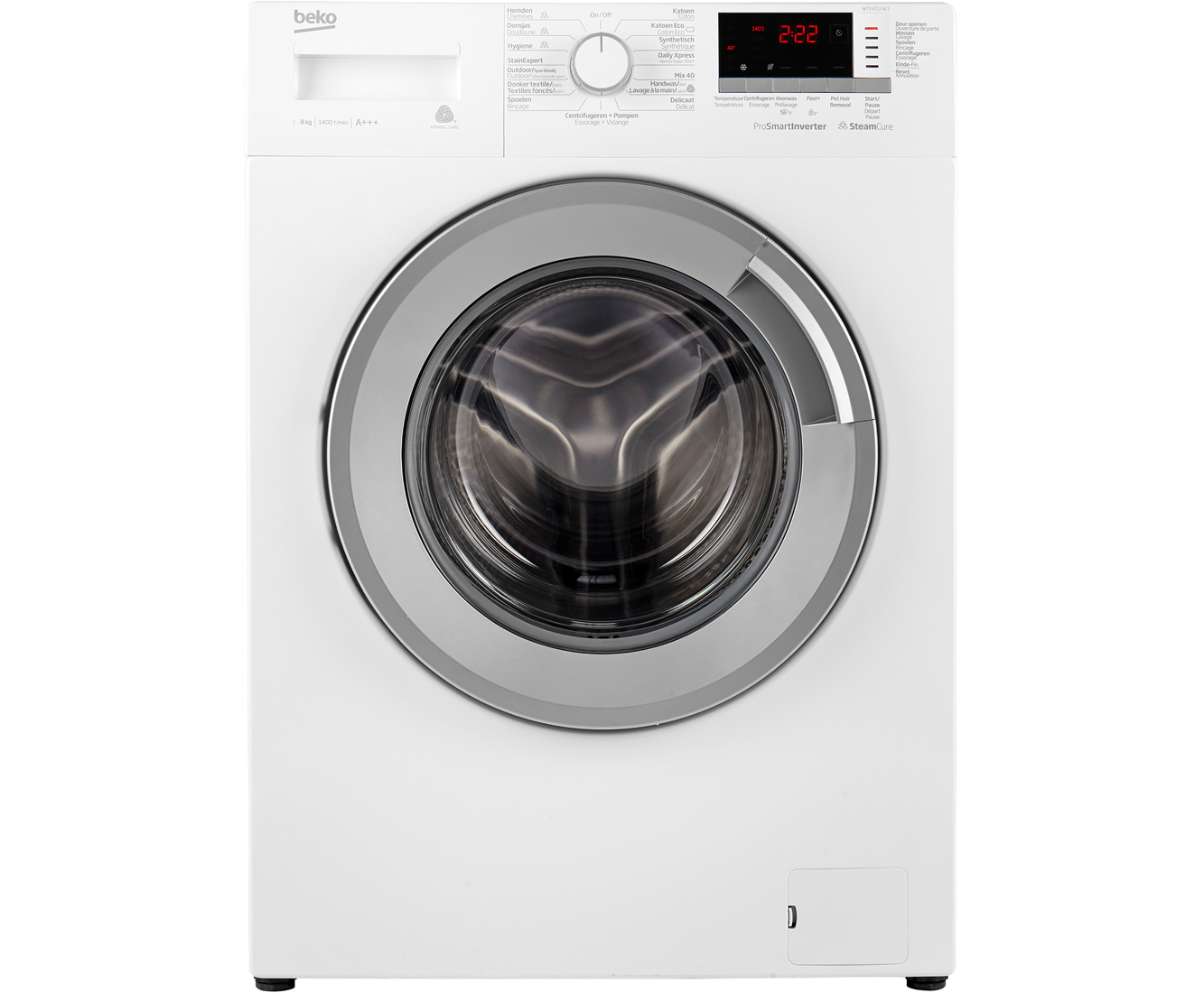Beko WTV8712BLS Wasmachines Wit online kopen
