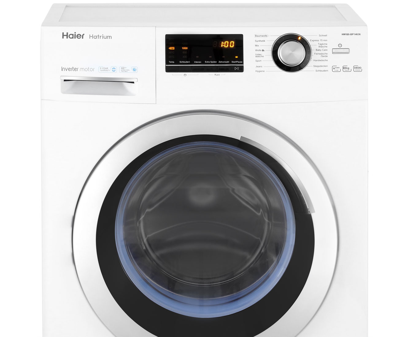 waschmaschine 10 kg haier hw100 bp14636 gunstig kaufen bei ao de