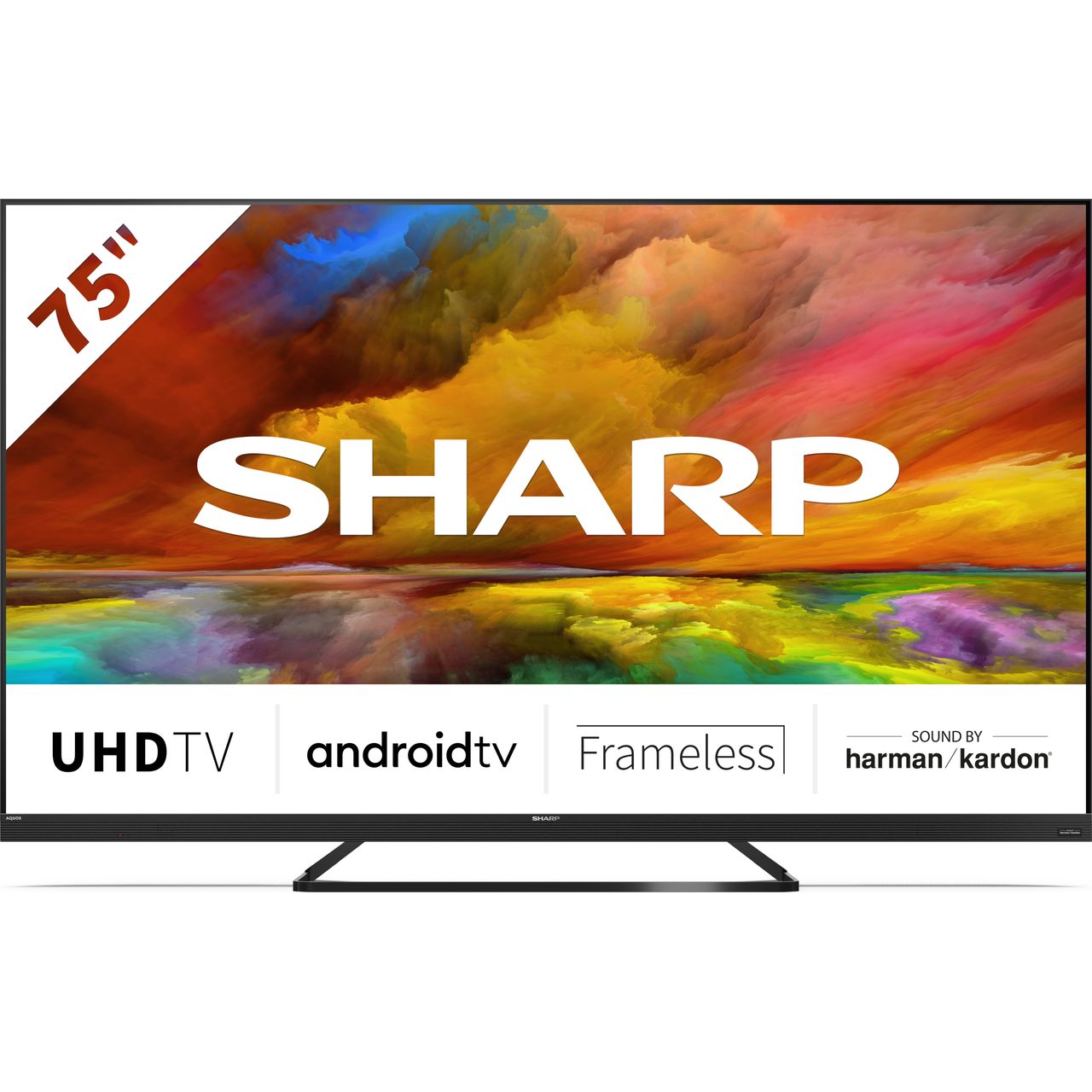 Sharp 75EQ3 Fernseher - Schwarz