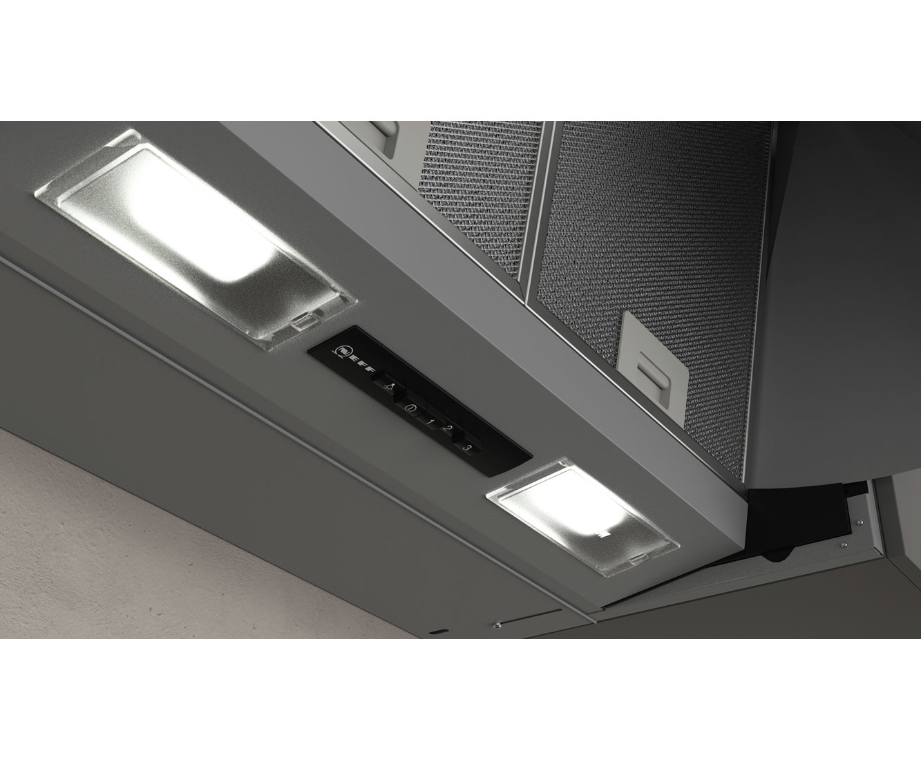 Neff DMAC641X Eingebaut 60cm Dunstabzugshaube Ab- und Umluft Silber B