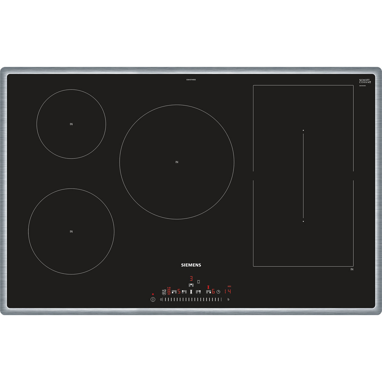 Siemens ED845FWB5E InduktionsKochfeld Eingebaut 80cm