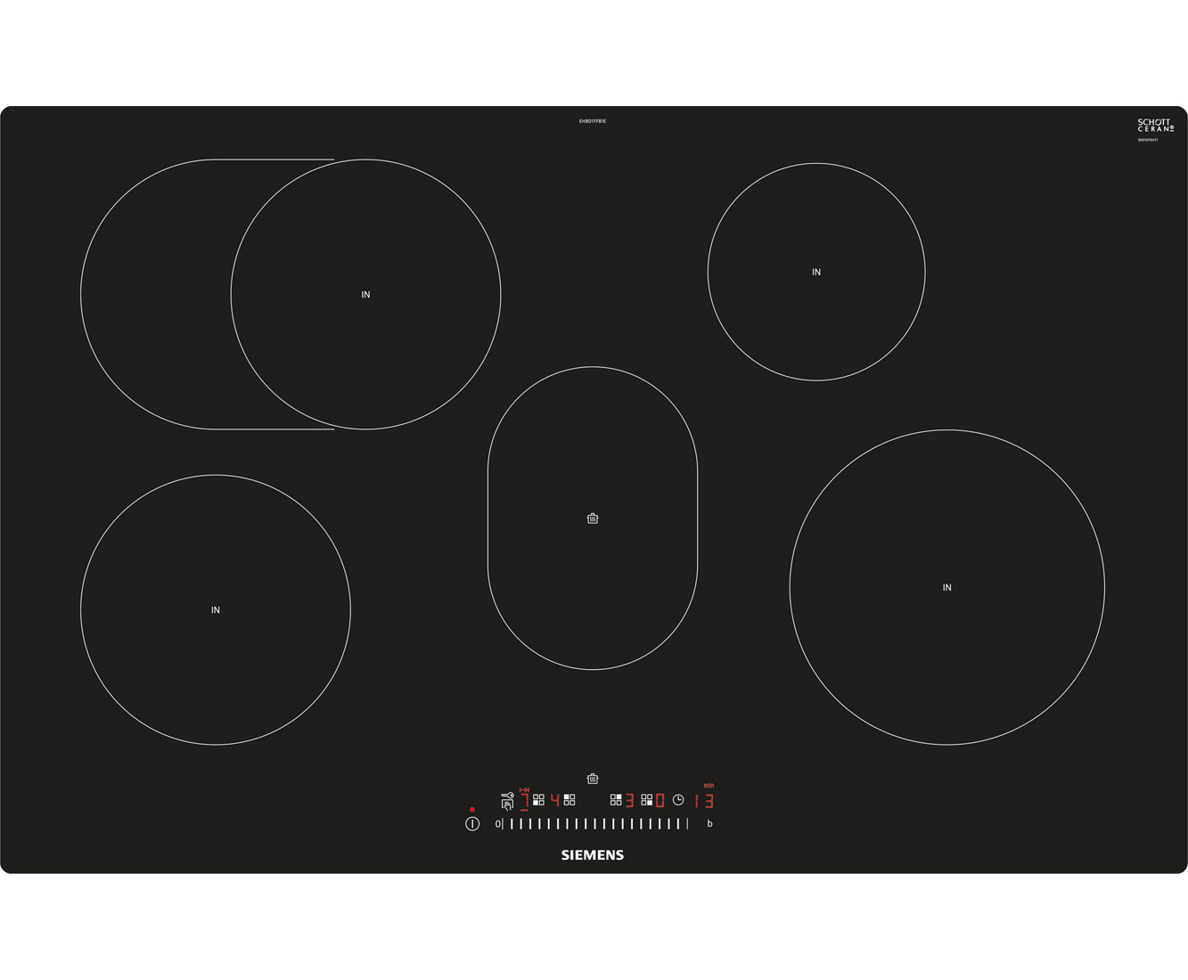 Siemens iQ300 EH801FFB1E Elektro-Kochfelder - Schwarz