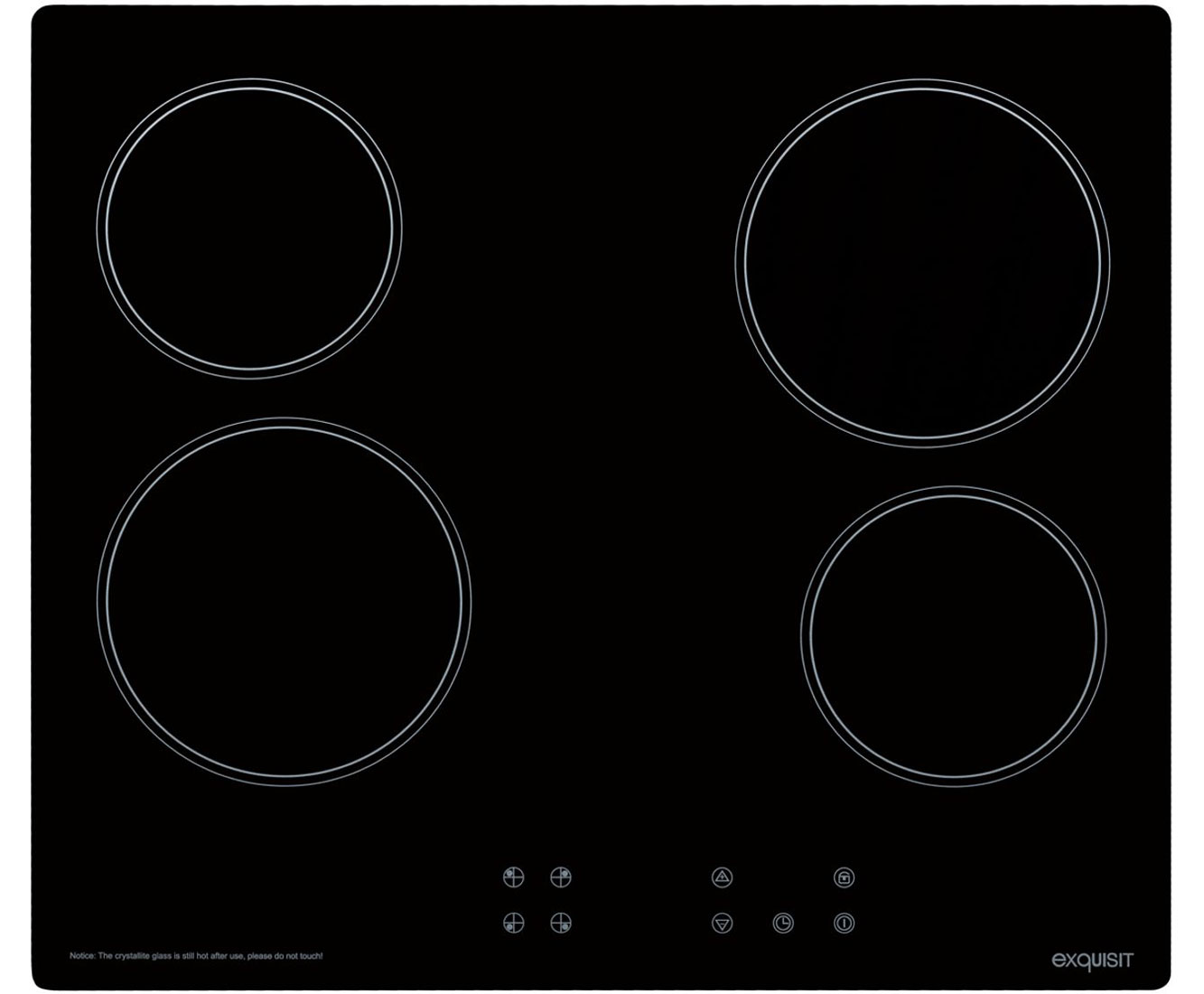 Exquisit EKC 601-2 Elektro-Kochfelder - Schwarz