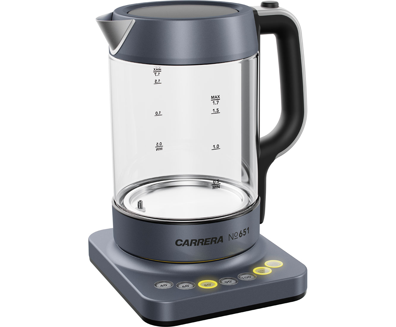 Carrera No 651 Wasserkocher mit Wunschtemperatur und Carrera No 651 Wasserkocher mit Wunschtemperatur und