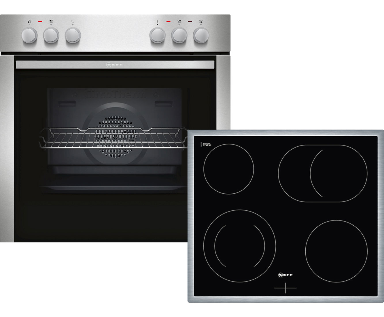 Neff XED142 ElektroHerdset Eingebaut Edelstahl Neu eBay