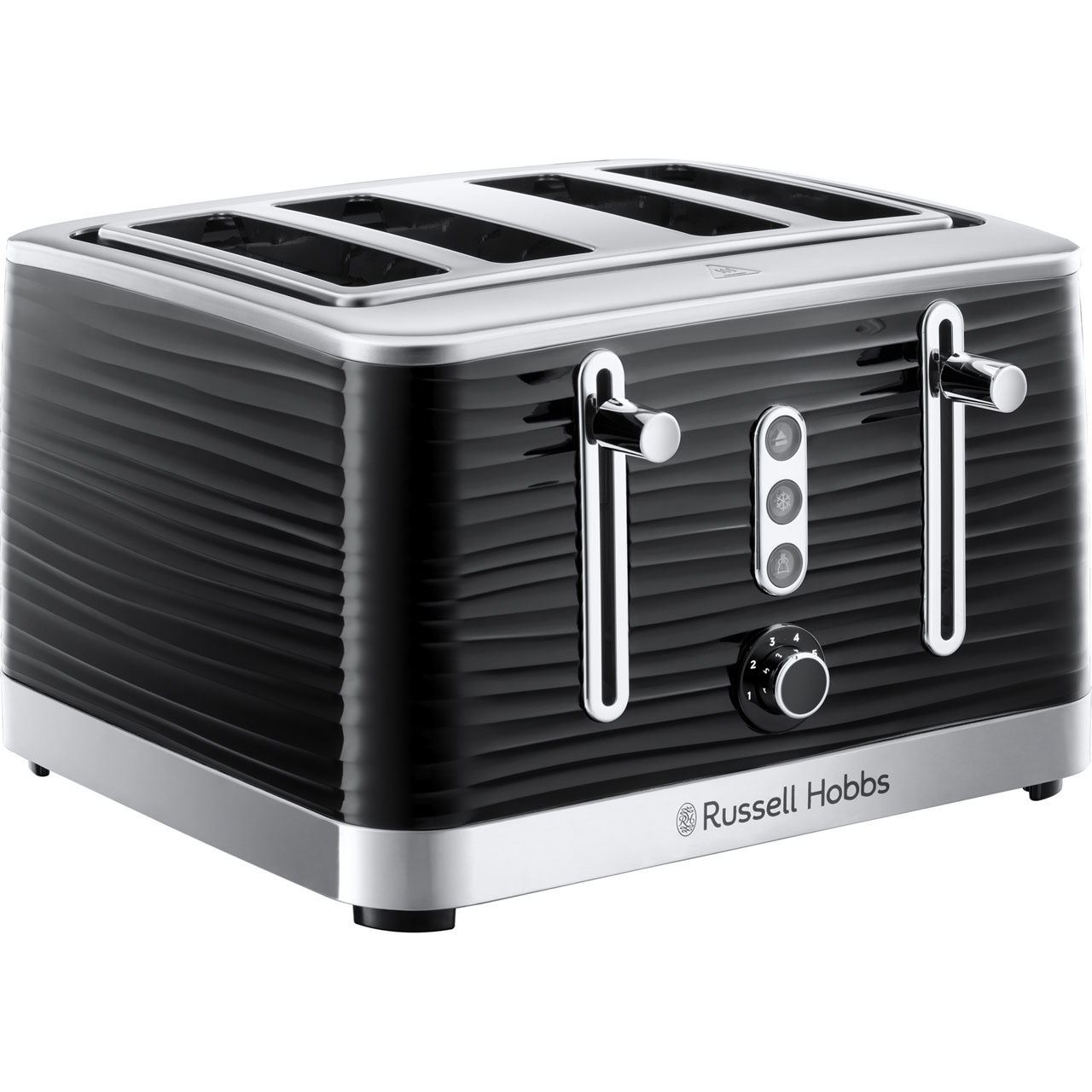 Russell Hobbs Inspire 24381 4 Slice Toaster - Black, Black