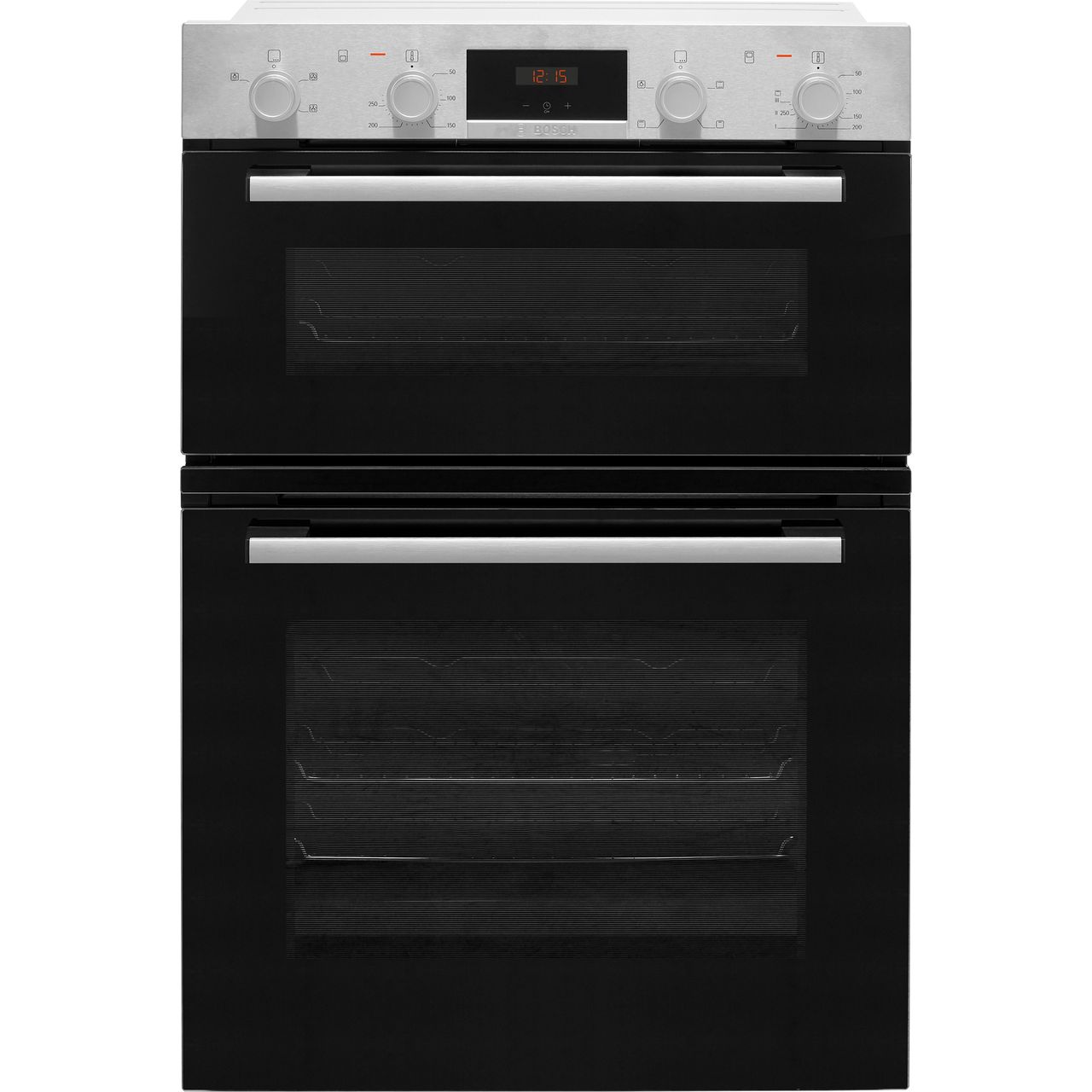 Bosch Series 2 MHA133BR0B Built In Electric Double Oven - Stainless Steel - A/B Rated, Stainless Steel
