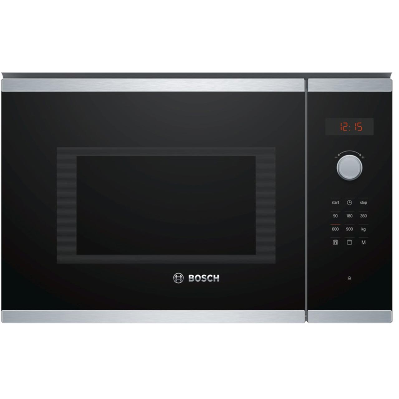 Bosch Series 4 BEL553MS0B Built In 38cm Tall Compact Microwave - Stainless Steel, Stainless Steel