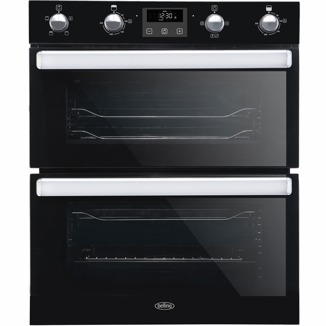 Belling BI702FPCT Built Under Electric Double Oven - Black - A/A Rated, Black