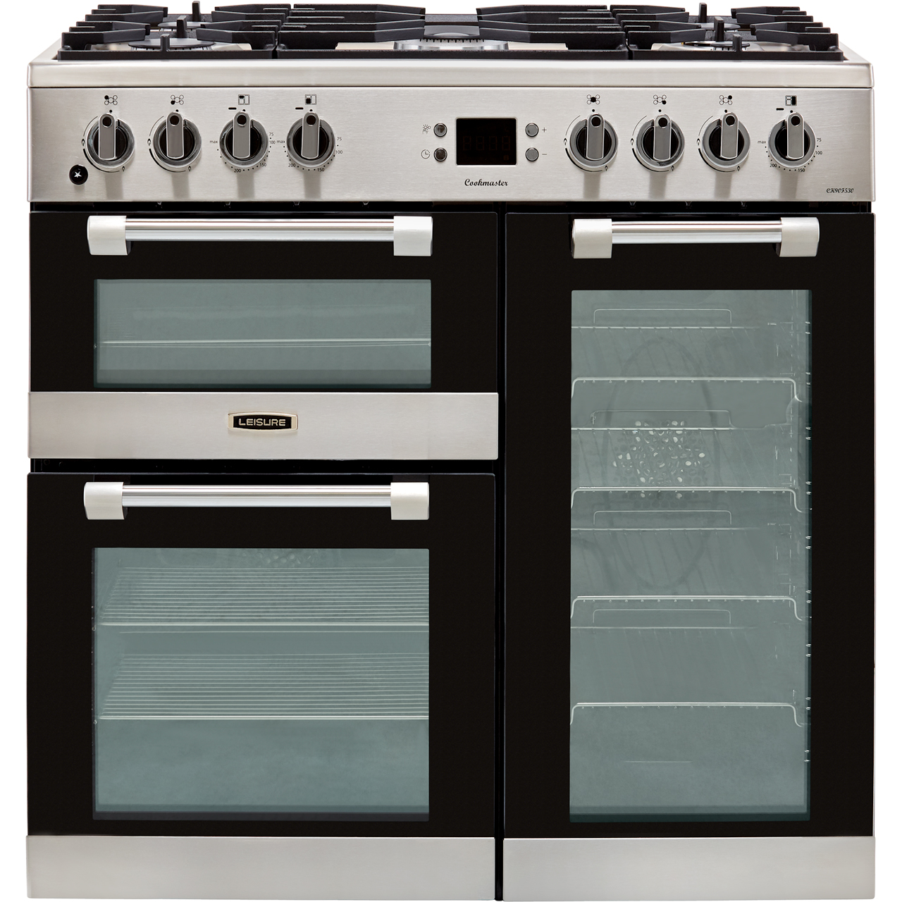 Leisure Cookmaster CK90F530X 90cm Dual Fuel Range Cooker - Stainless Steel - A/A/A Rated, Stainless Steel