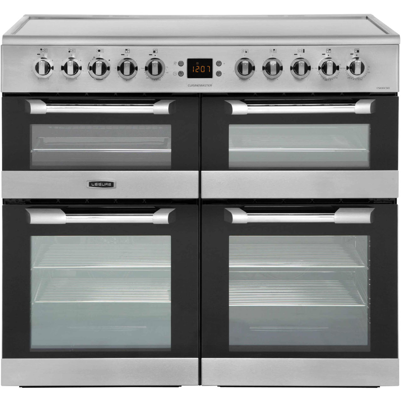 Leisure Cuisinemaster CS100C510X 100cm Electric Range Cooker with Ceramic Hob - Stainless Steel - A/A/A Rated, Stainless Steel
